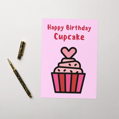 Happy Birthday Cupcake Card