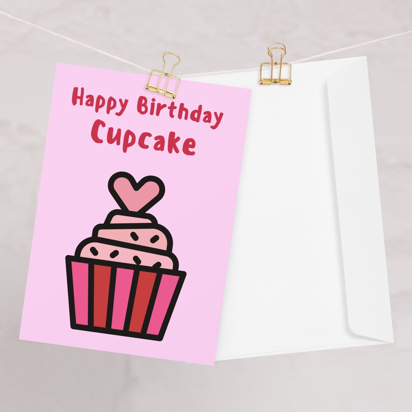 Happy Birthday Cupcake Card