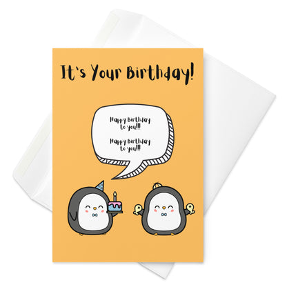 It's Your Birthday Penguin Card