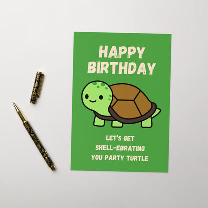 Turtle Birthday Card