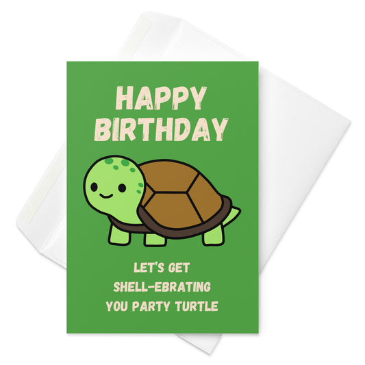 Turtle Birthday Card