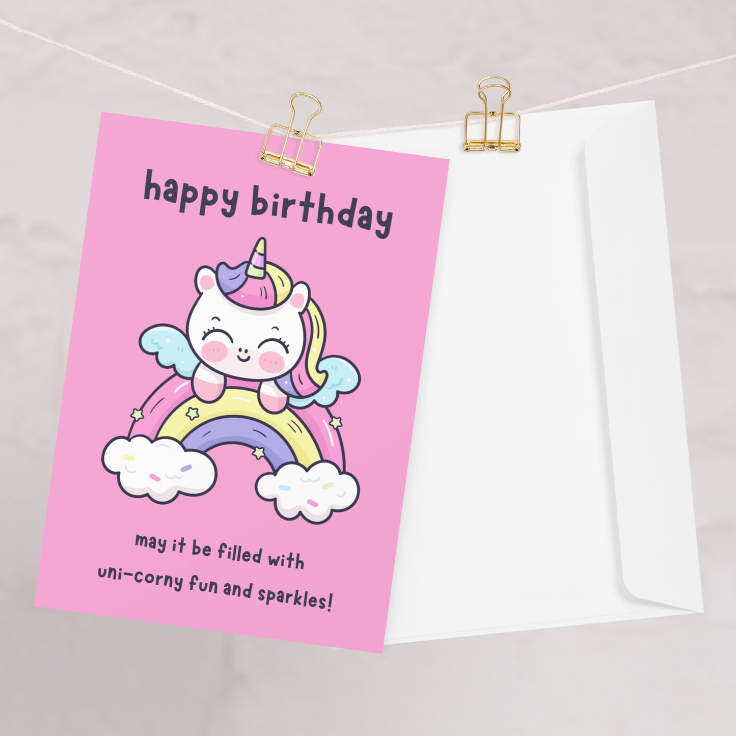 Unicorn Birthday Card