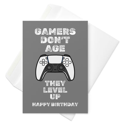 Gamers Don't Age Birthday Card