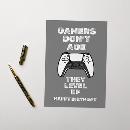 Gamers Don't Age Birthday Card