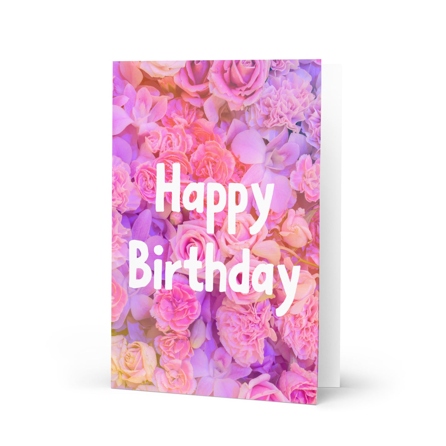 Happy Birthday Flowers Card