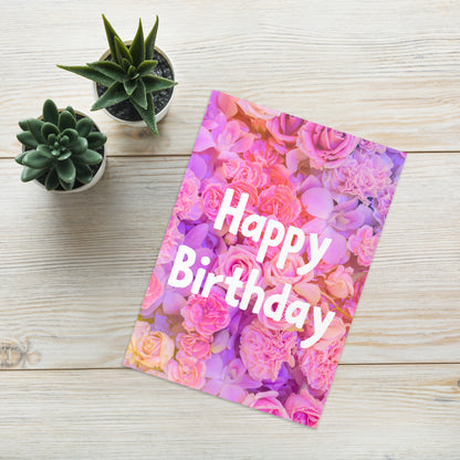 Happy Birthday Flowers Card