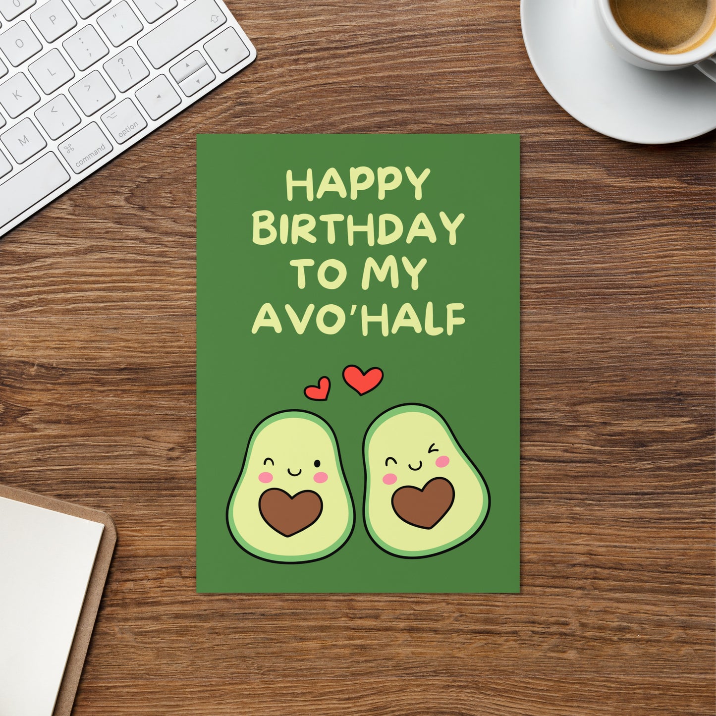 Happy Birthday To My Avo Half Card