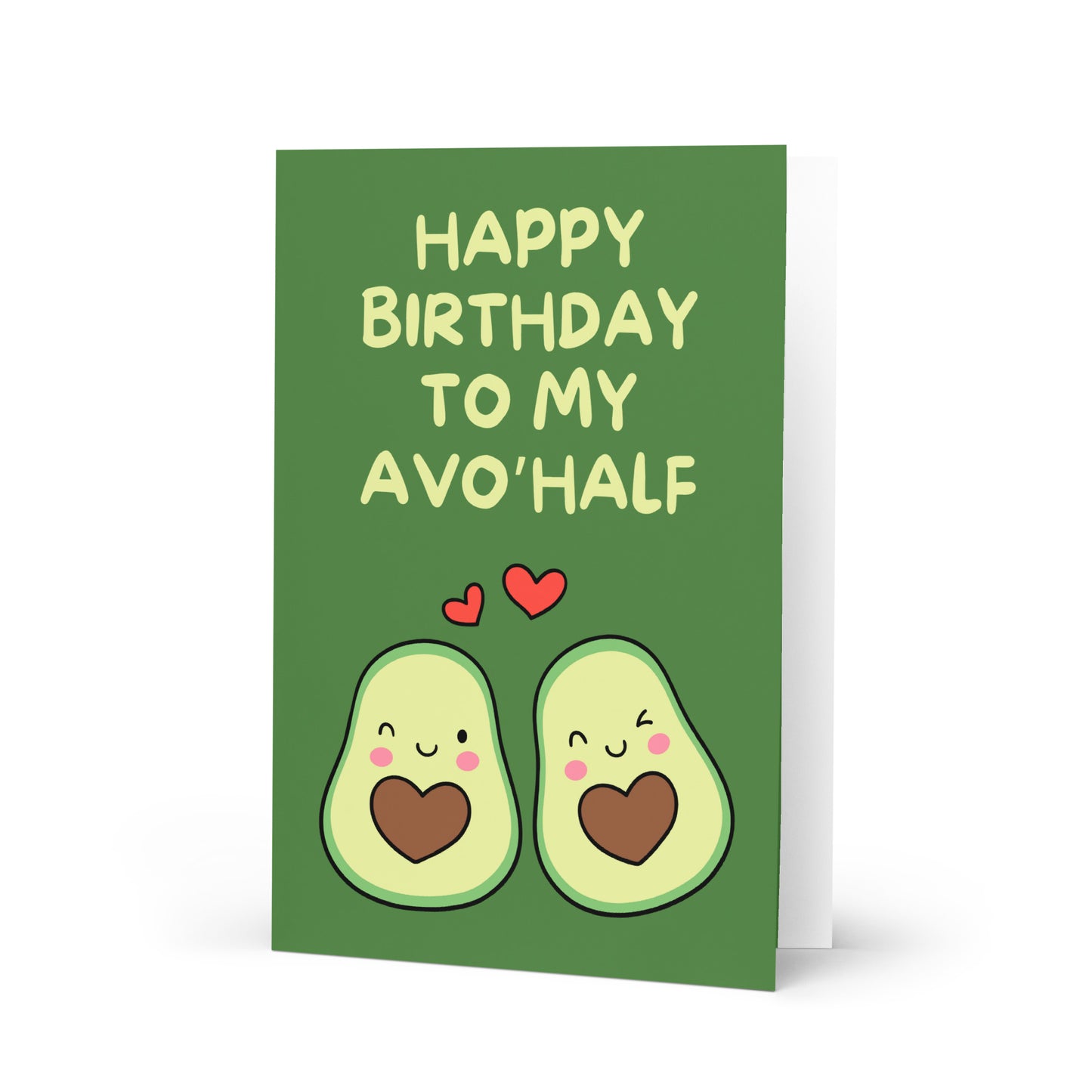 Happy Birthday To My Avo Half Card