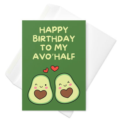 Happy Birthday To My Avo Half Card