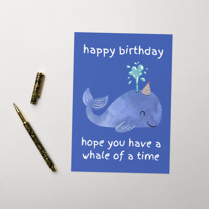 Whale Of A Time Birthday Card