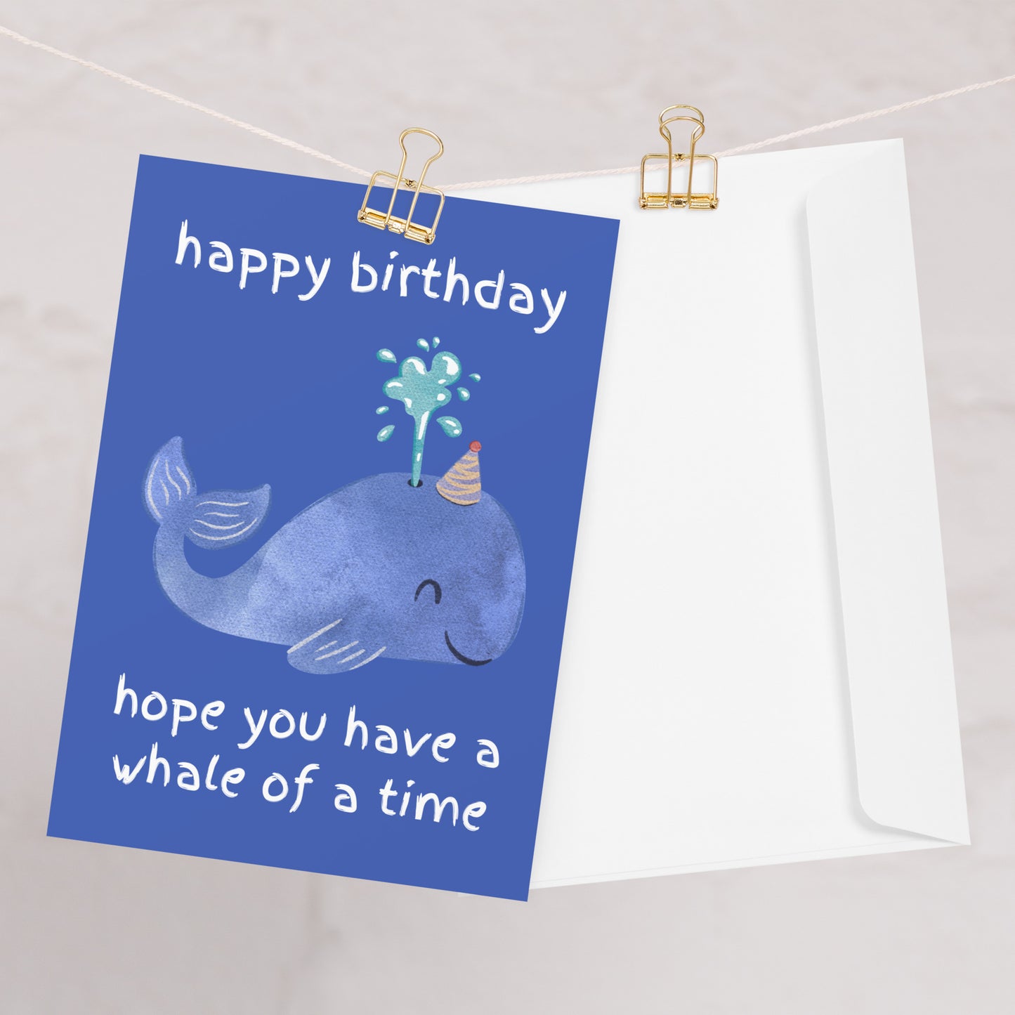 Whale Of A Time Birthday Card