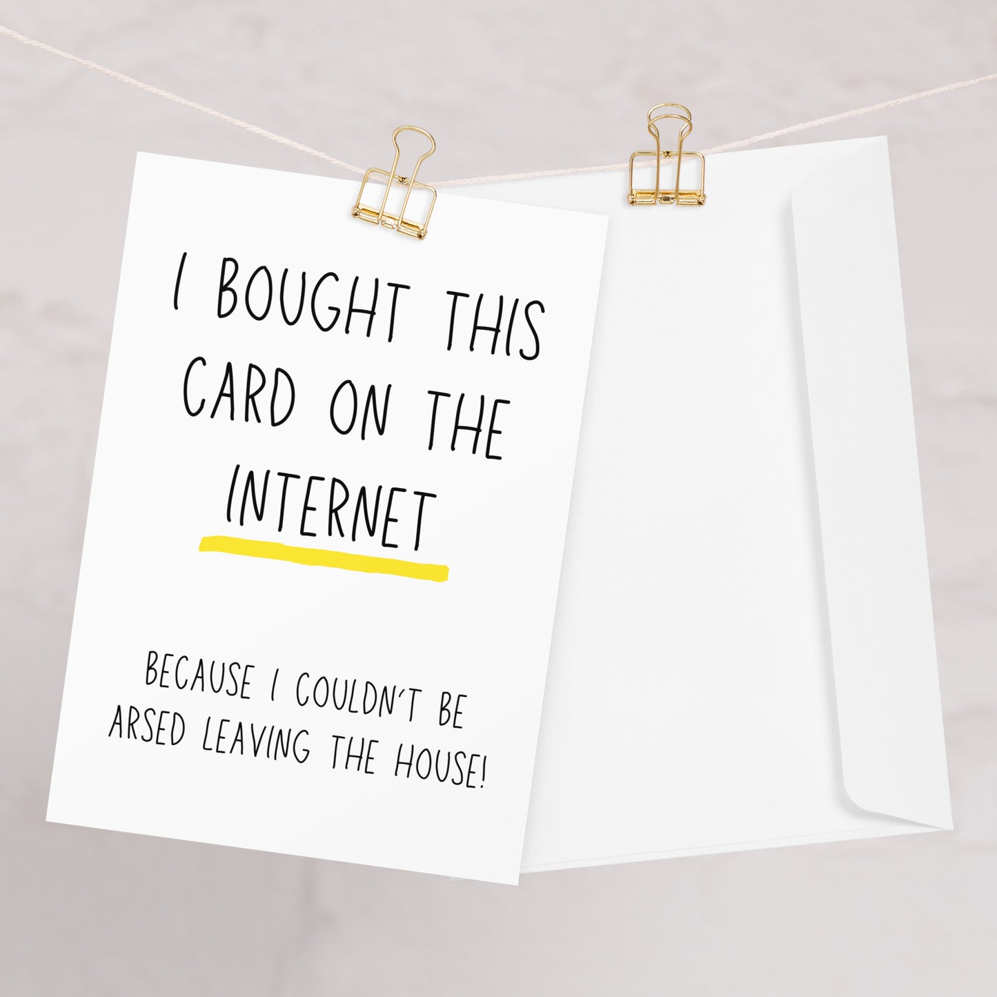 I Bought This Card On The Internet