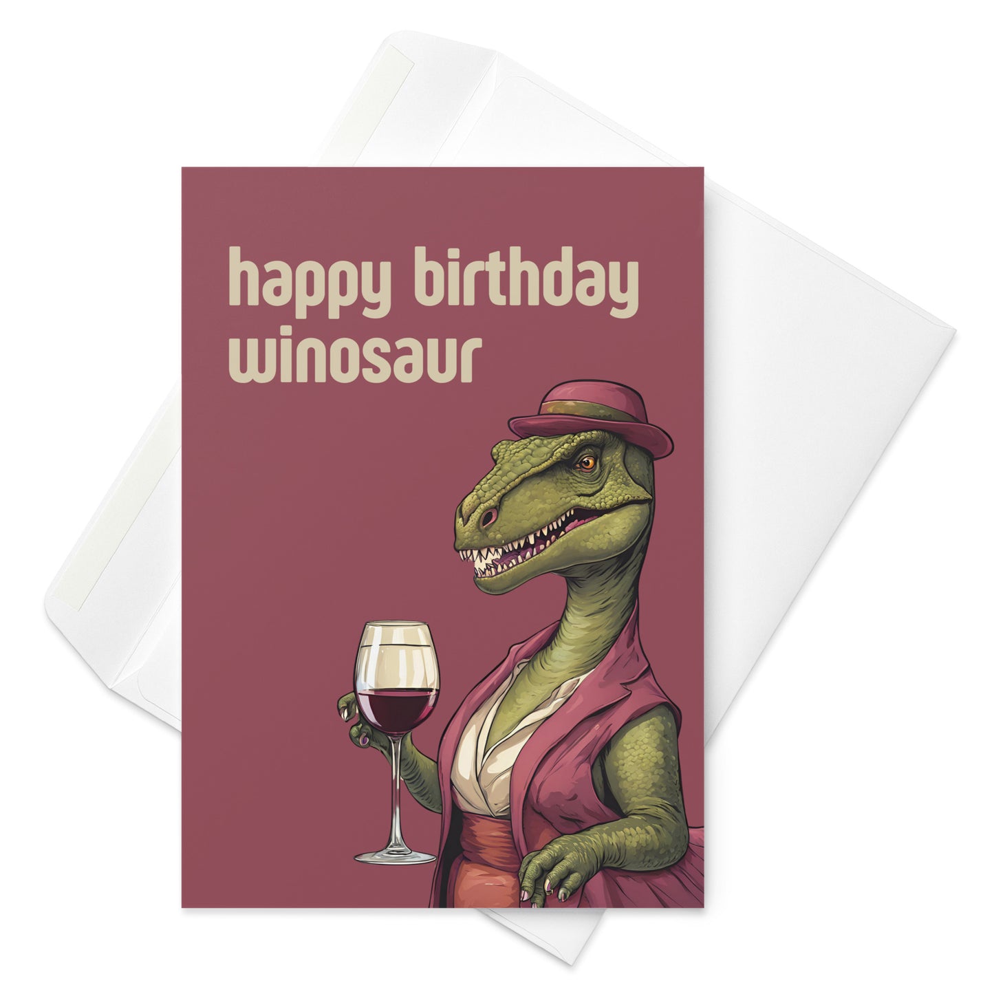 Happy Birthday Winosaur Card