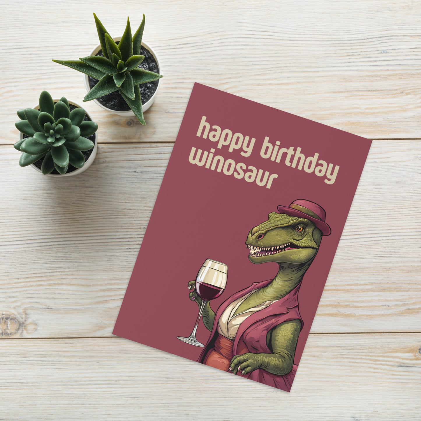 Happy Birthday Winosaur Card