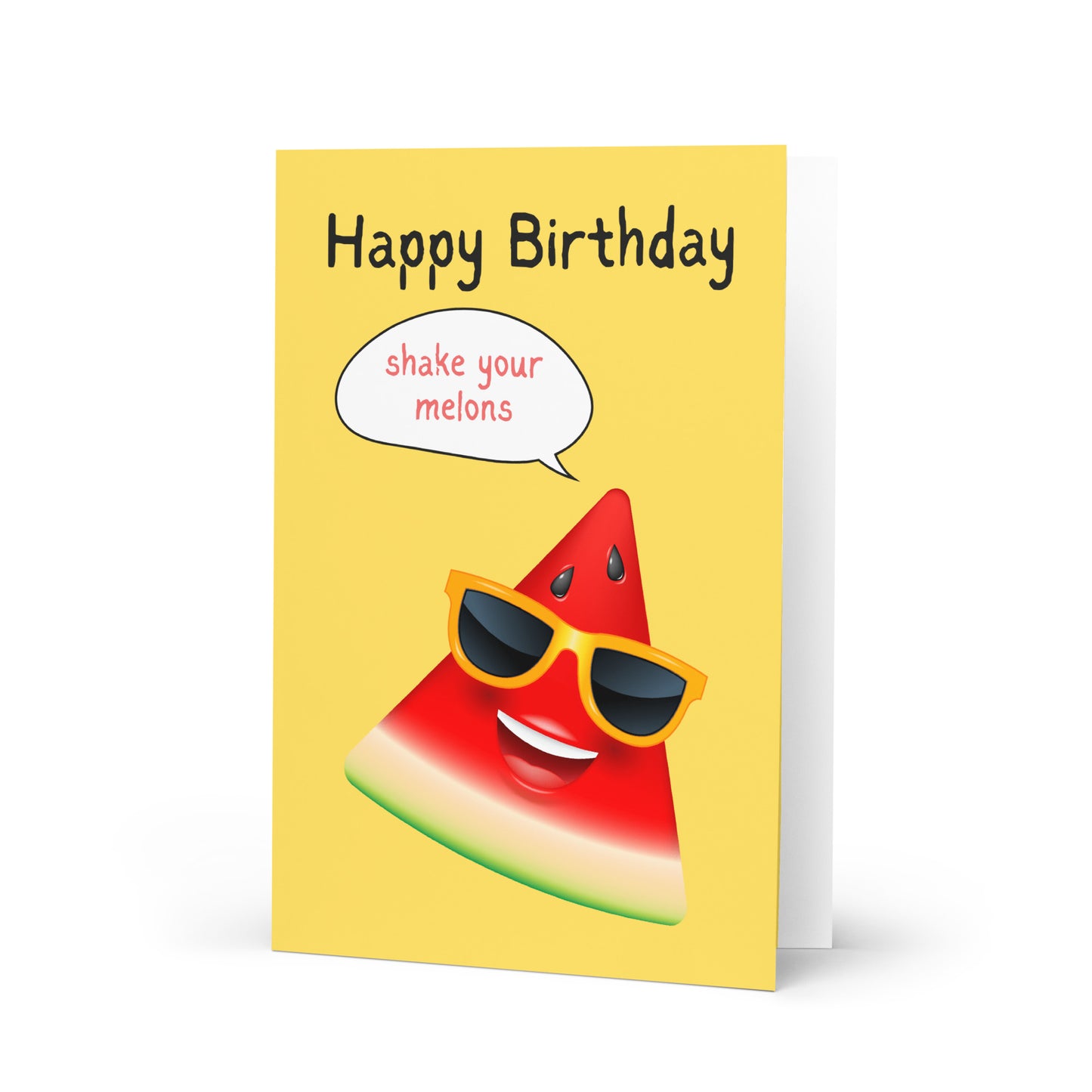 Shake Your Melons Birthday Card