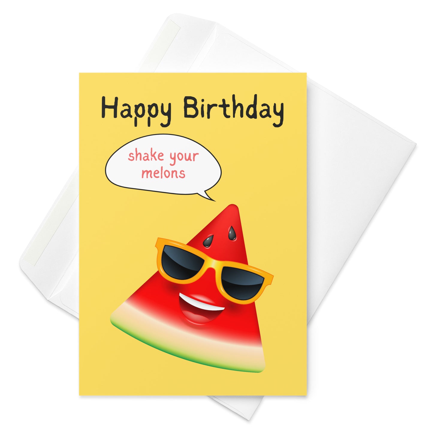 Shake Your Melons Birthday Card