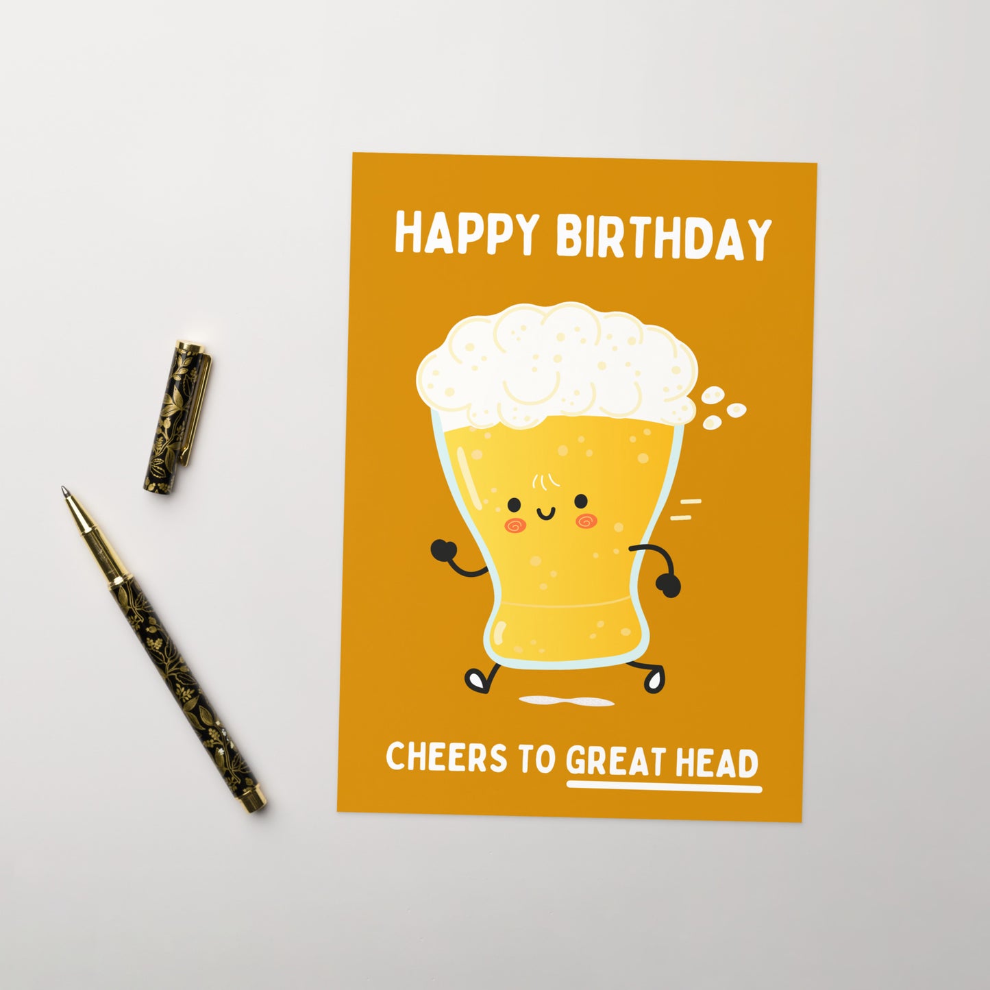 Great Head Birthday Card