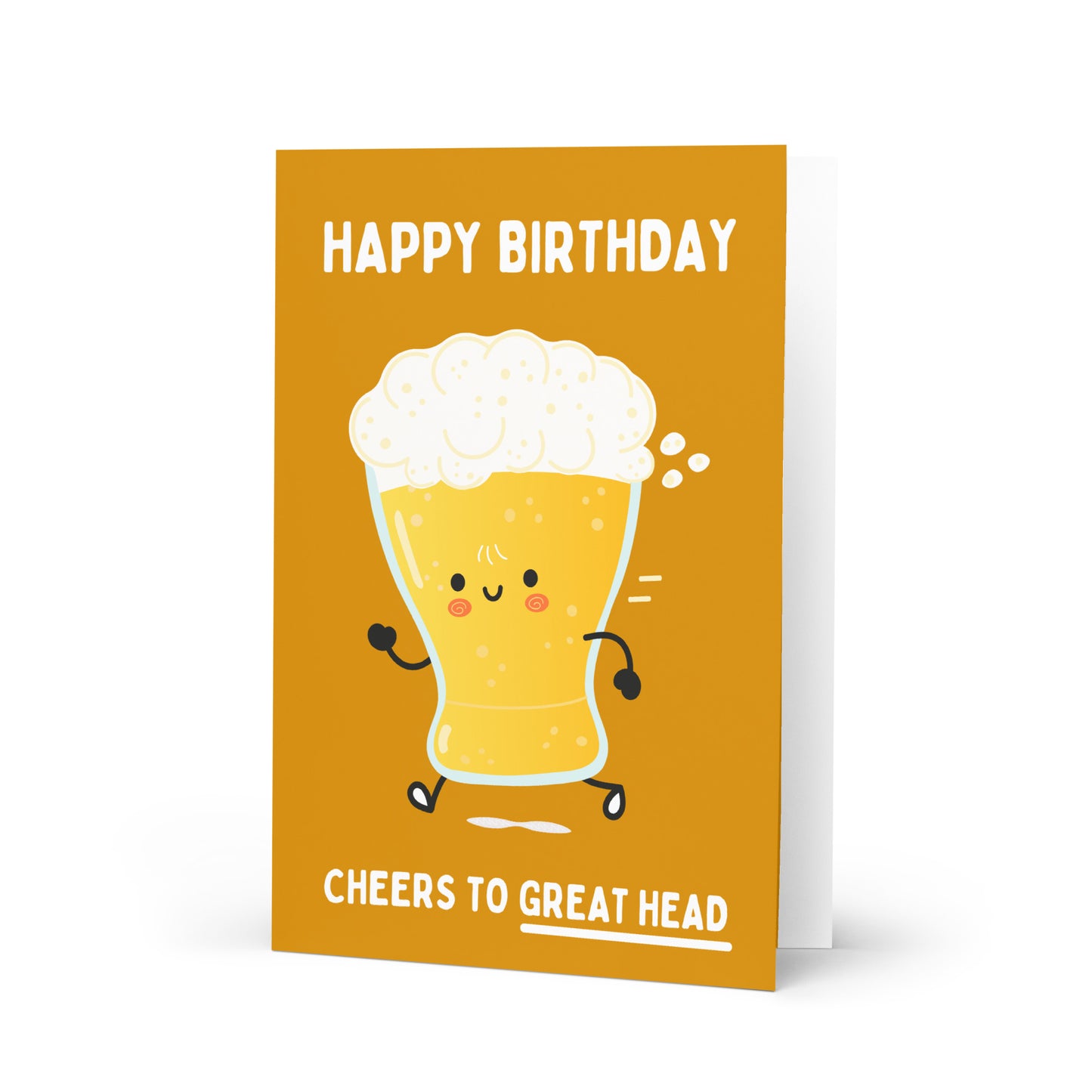 Great Head Birthday Card