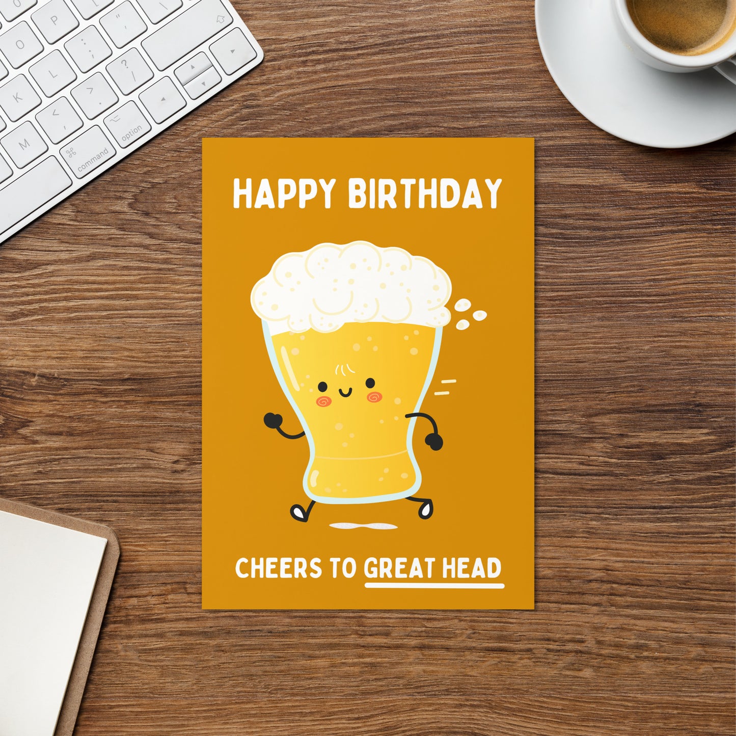 Great Head Birthday Card