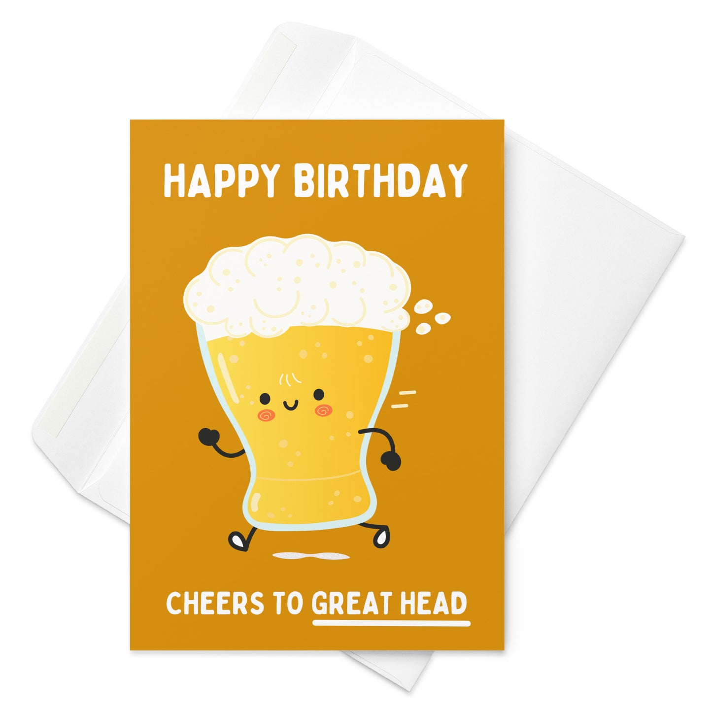 Great Head Birthday Card