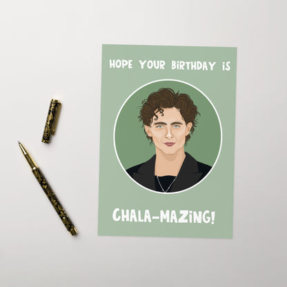 Timothee Chala-mazing Birthday Card