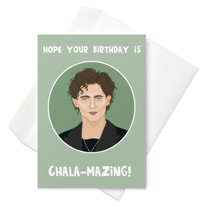 Timothee Chala-mazing Birthday Card