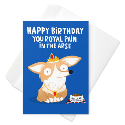 Funny Corgi Birthday Card