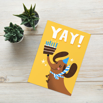 Dachshund Sausage Dog Cute Birthday Card