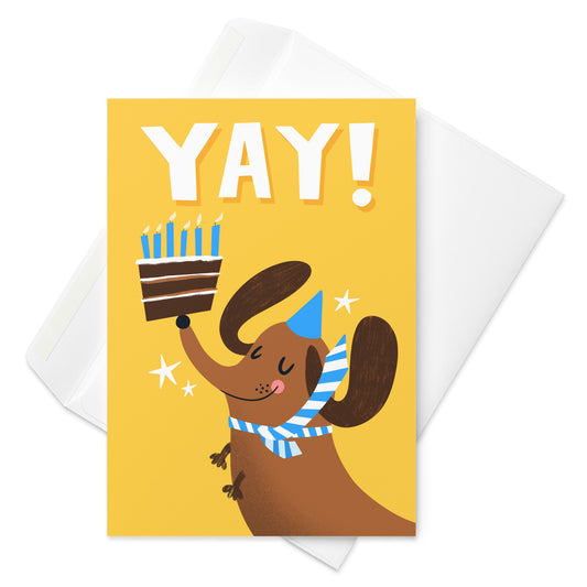 Dachshund Sausage Dog Cute Birthday Card