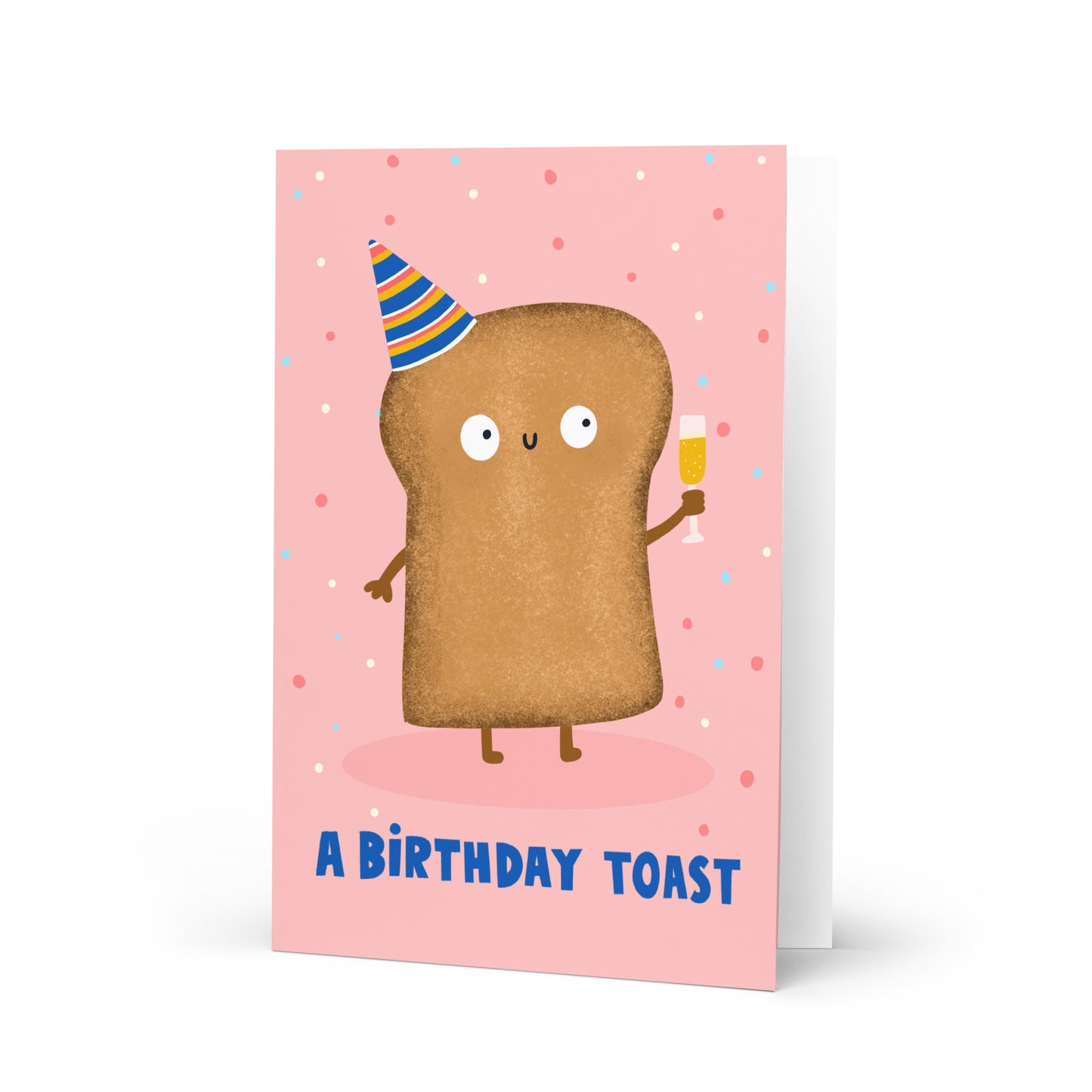 Funny Birthday Toast Pun Card