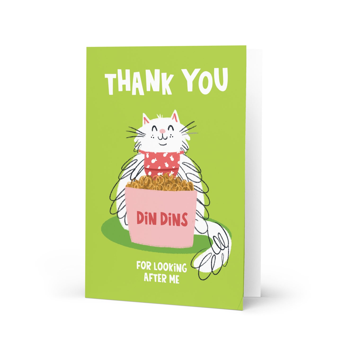 Thank You For Looking After Me - Din Dins Card