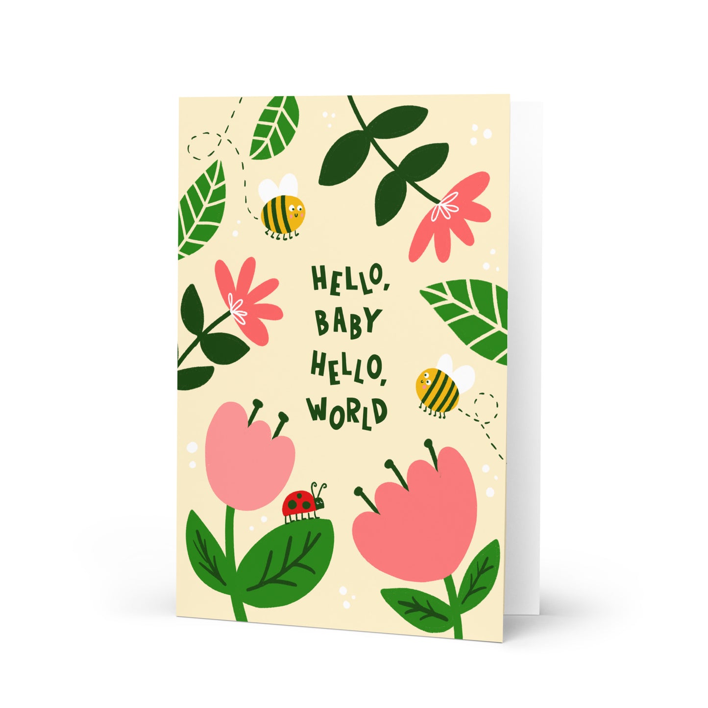 Hello, Baby - Hello, World - New Baby Card