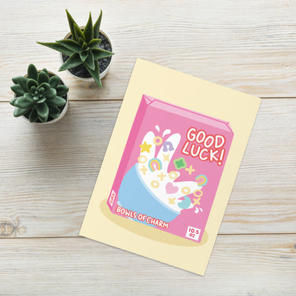 Good Luck - Bowls of Charm - Good Luck Card