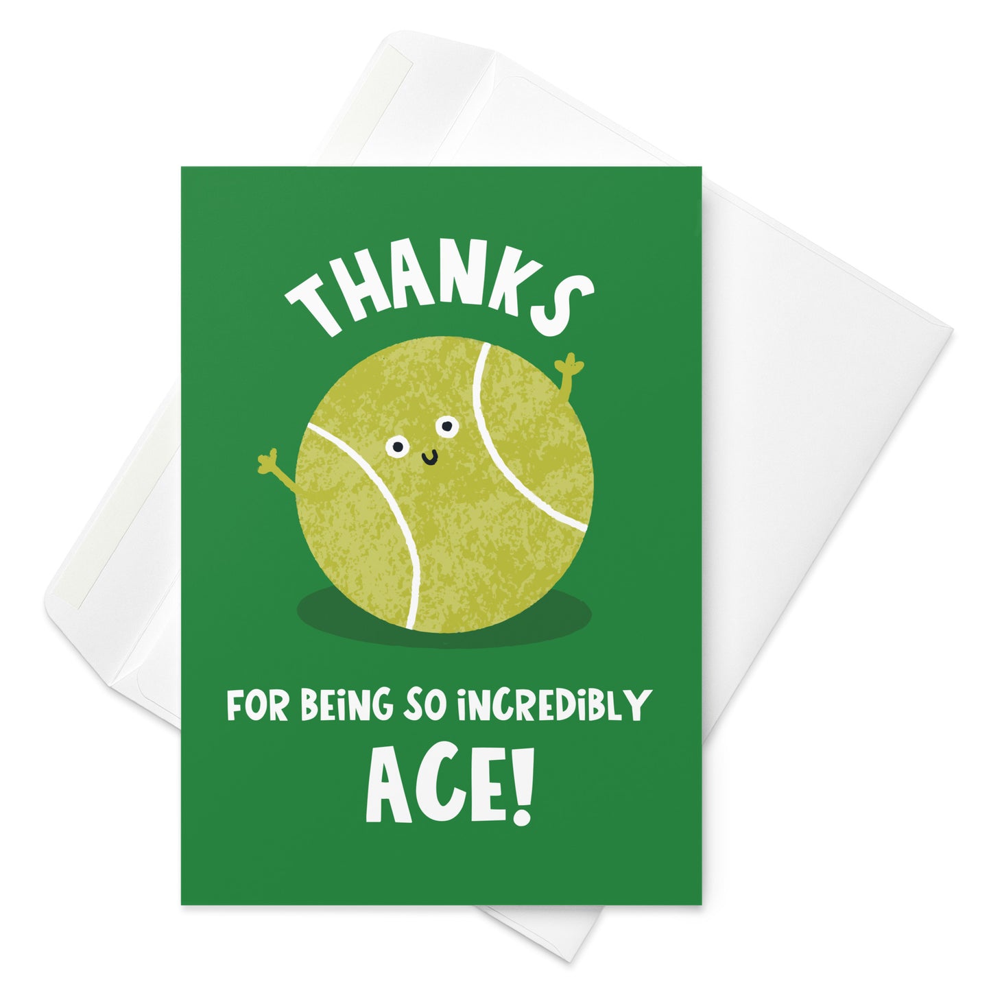 Thanks For Being Ace Tennis Card