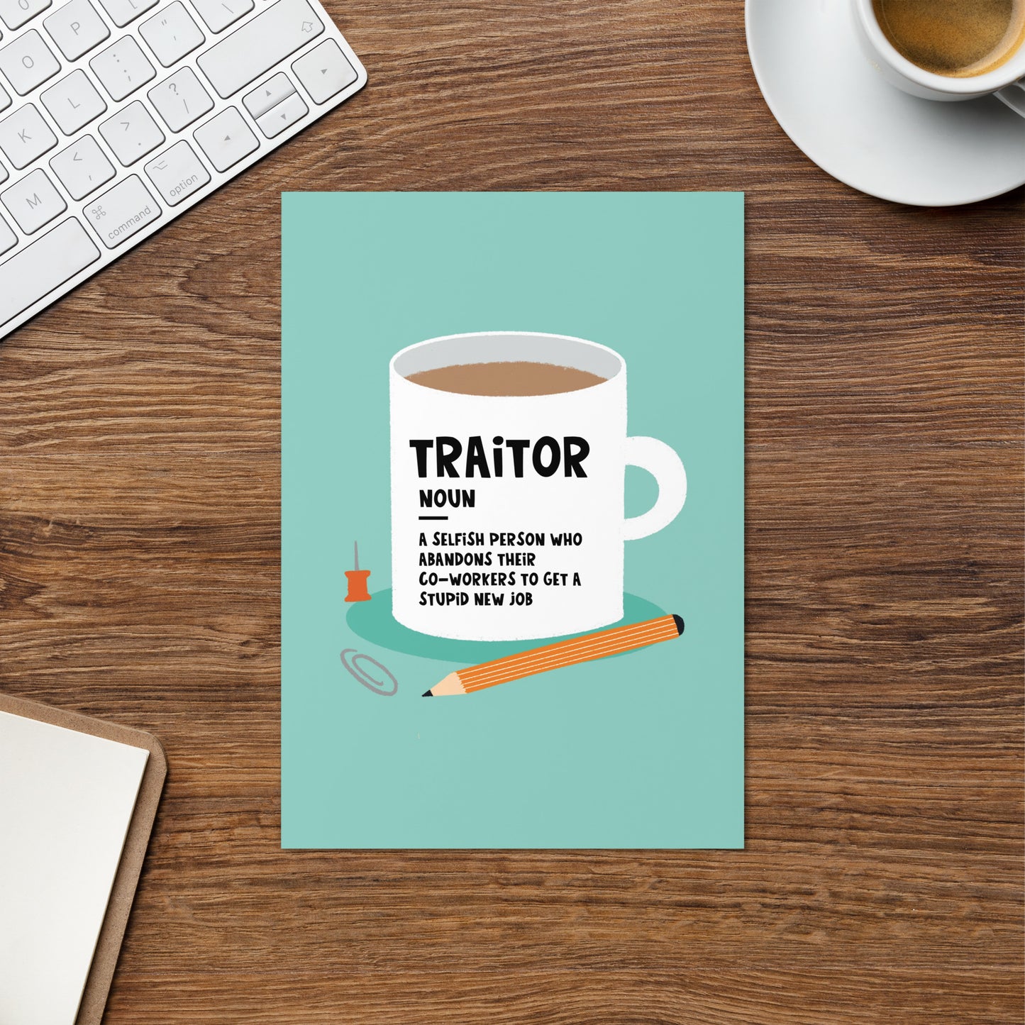 Traitor Definition Leaving Card