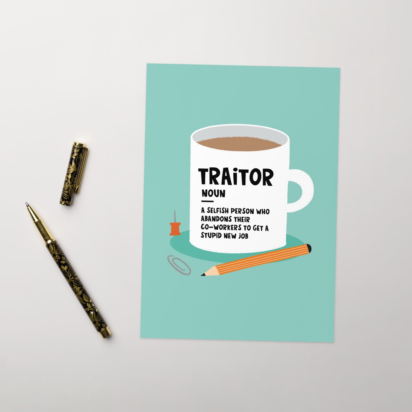 Traitor Definition Leaving Card