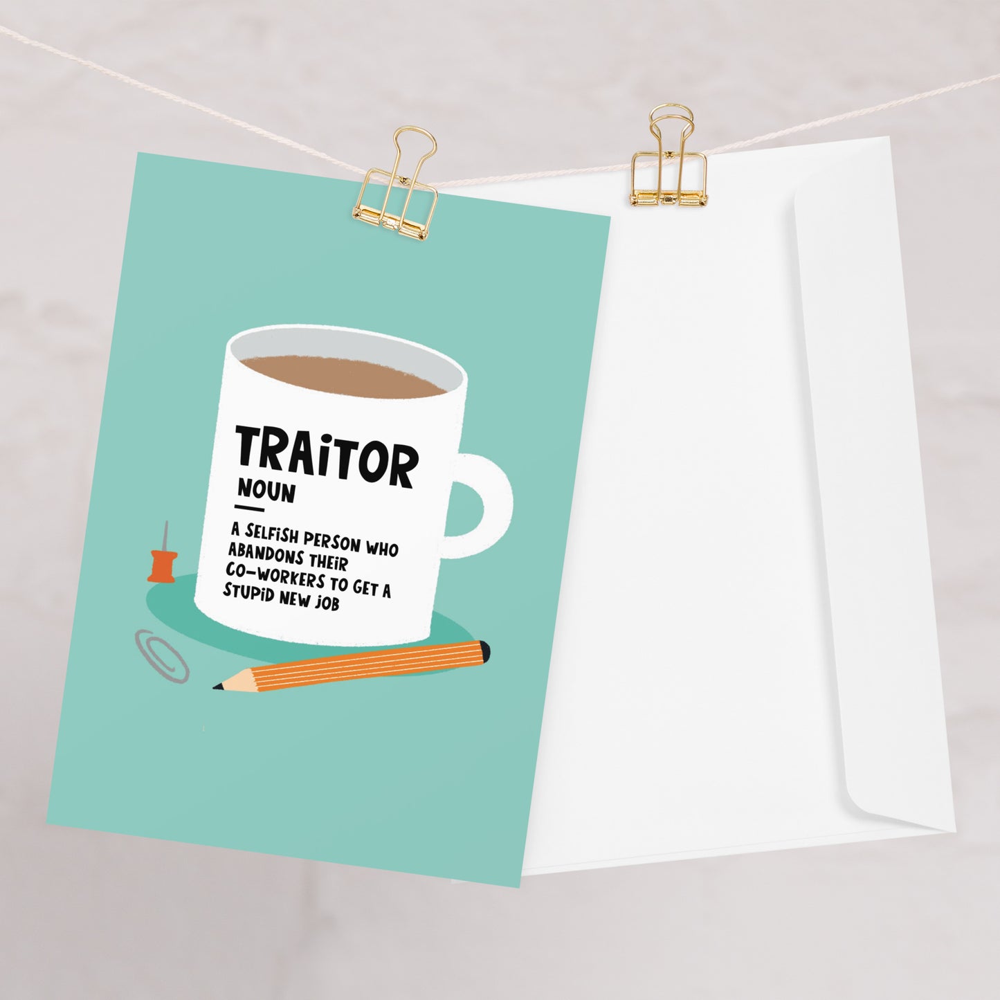 Traitor Definition Leaving Card