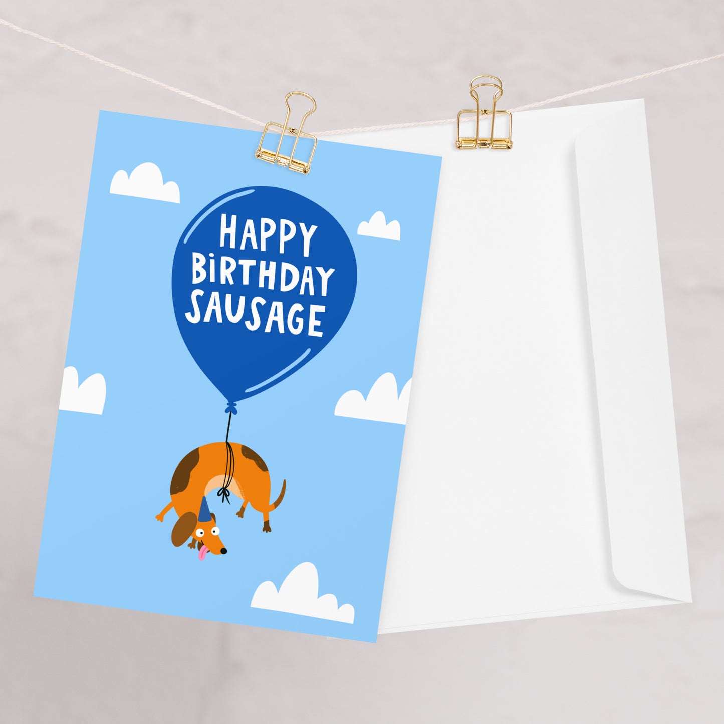 Happy Birthday Sausage Dog Birthday Card