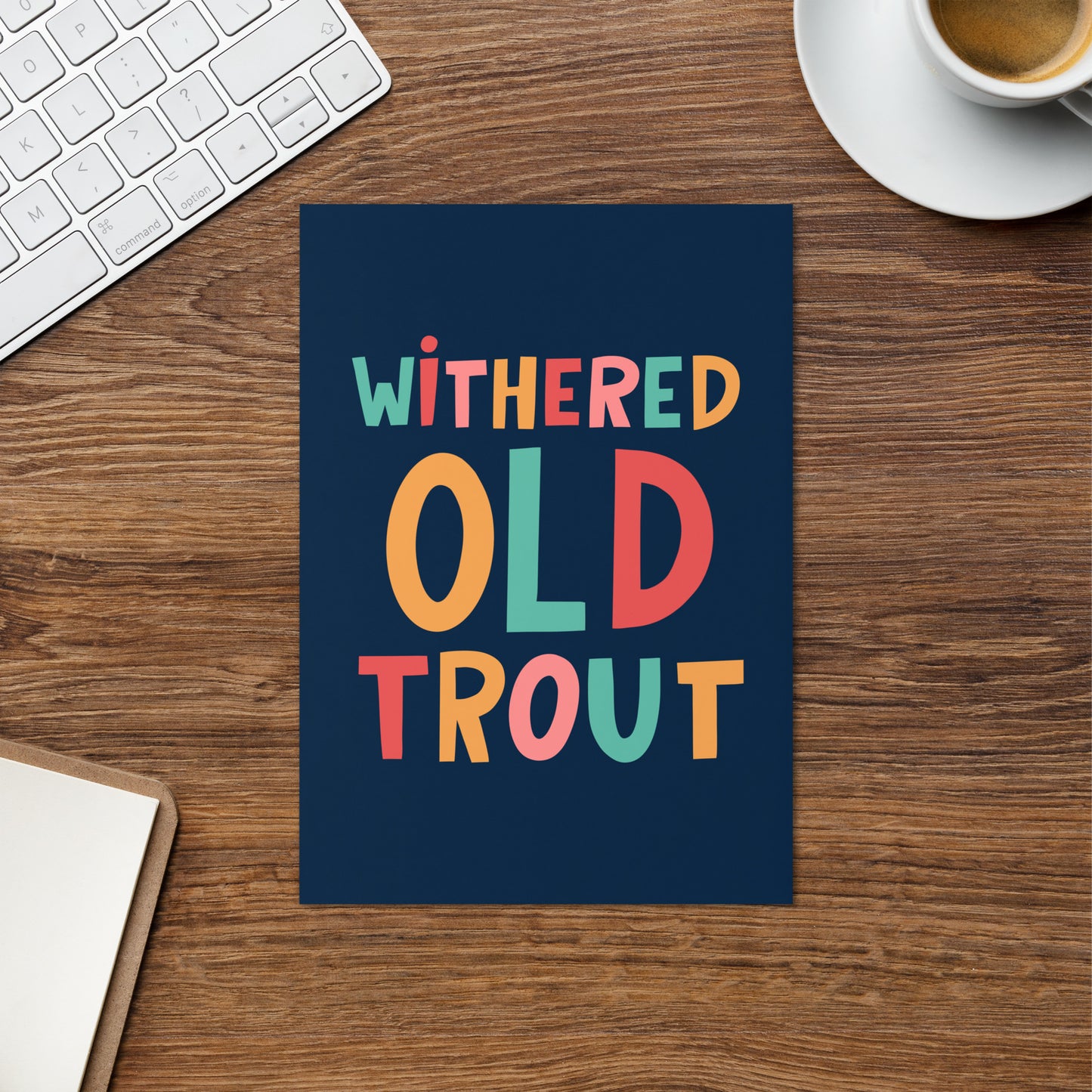 Withered Old Trout Birthday Card