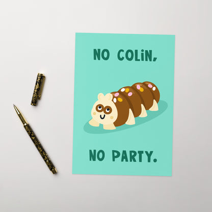 Funny Birthday Card - Party Food - Nostalgia - Colin Caterpillar Cake