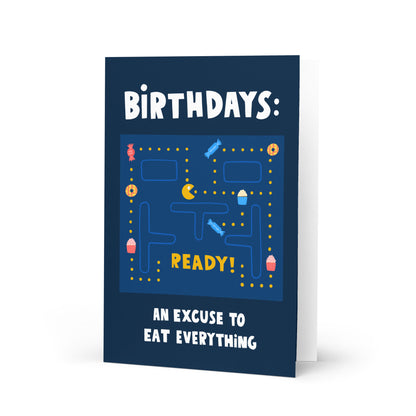 Pacman Birthday Card