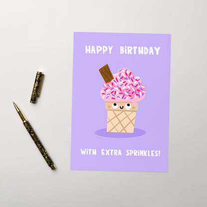 Sprinkles Happy Birthday Card