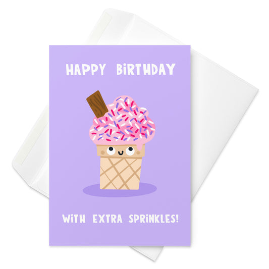 Sprinkles Happy Birthday Card