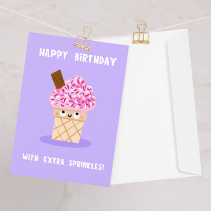 Sprinkles Happy Birthday Card