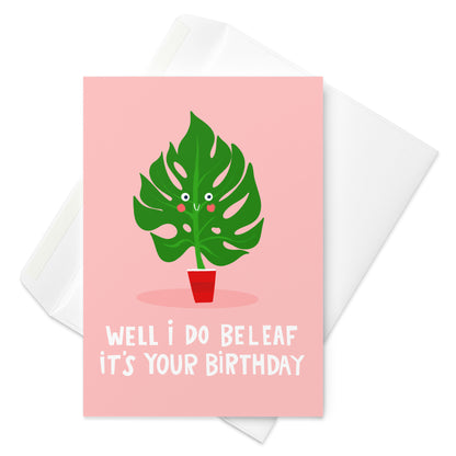 Cute Birthday Card For Plant Lover