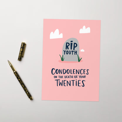 RIP Youth Funny 30th Birthday Card