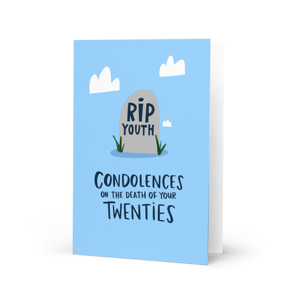 Funny RIP Youth 30th Birthday Card