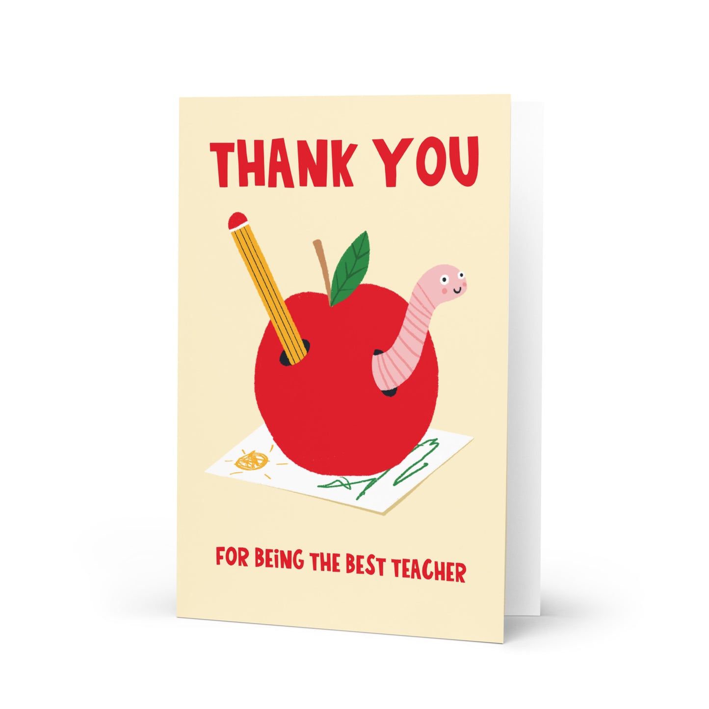 Thank You For Being The Best Teacher Card