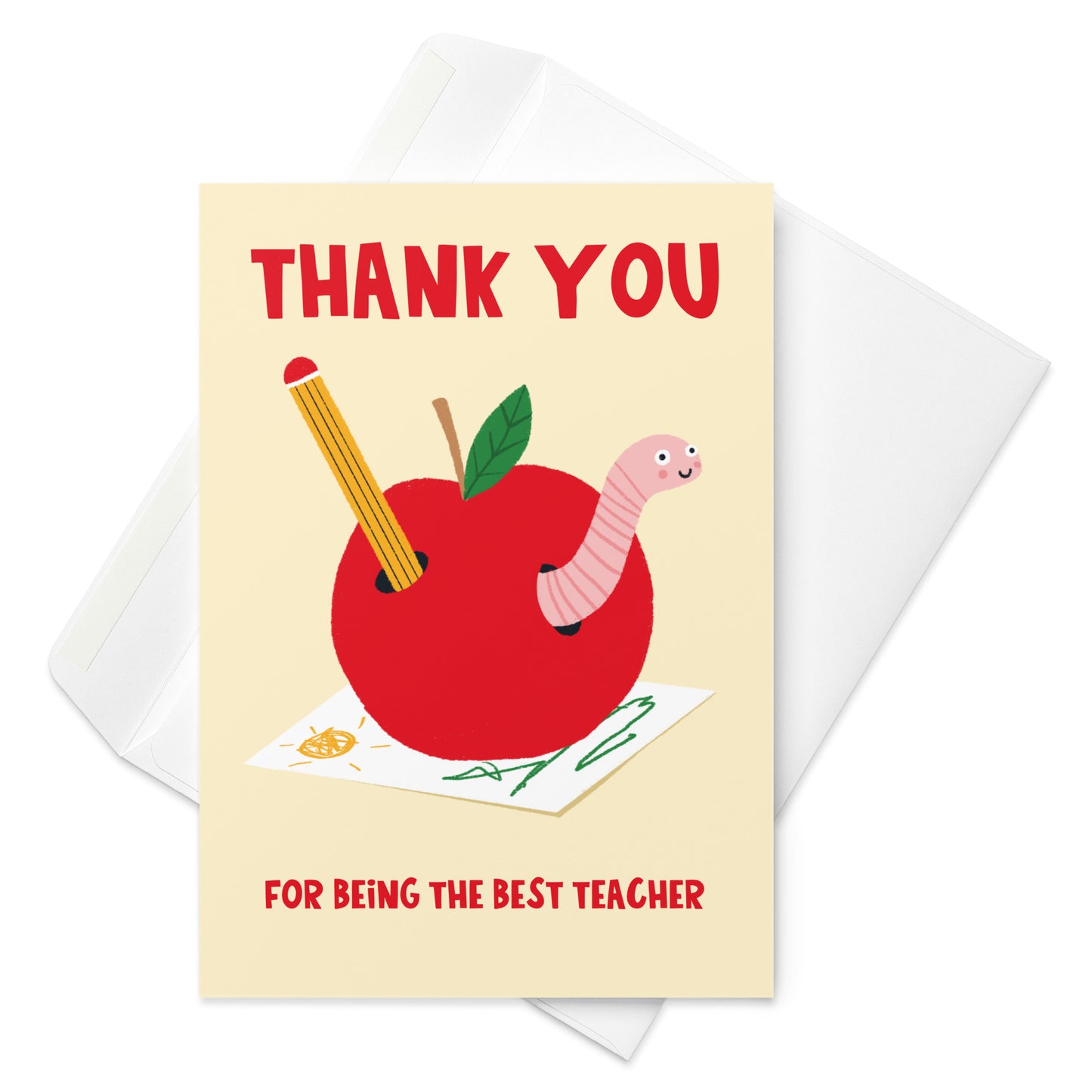 Thank You For Being The Best Teacher Card