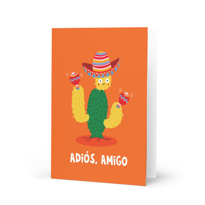 Adios Amigo Goodbye Leaving New Job Retirement Card